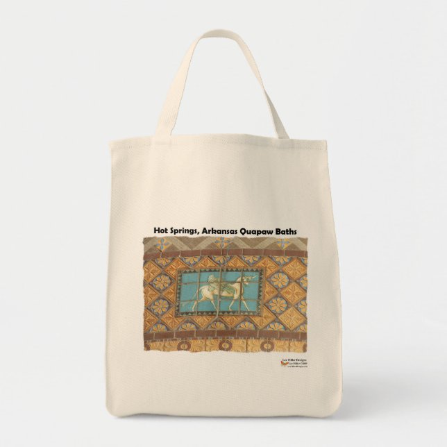 Tote Bag HotSprings, AR Quapaw Dome Tiles II Dons Vêtements (Devant)