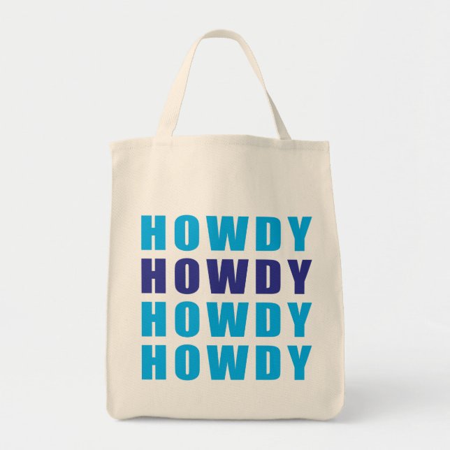 Tote Bag Howdy Howdy Howdy (Devant)