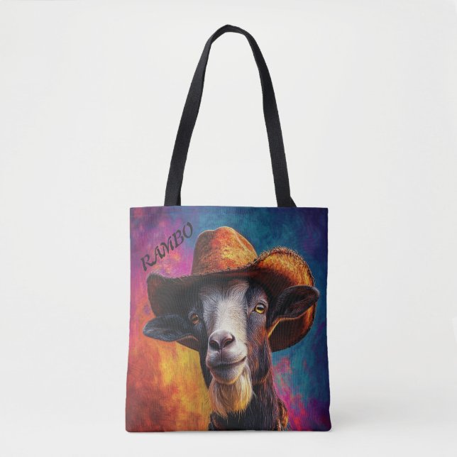 Tote Bag Howdy Rambo the Ram With a Side of Sass  (Devant)