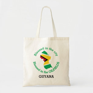 Tote Bag HUILE DE GUYANA Béni Dans Les Champs pétroliers Pe