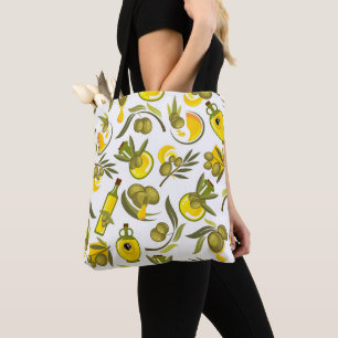 Tote Bag Huile d'olive jaune