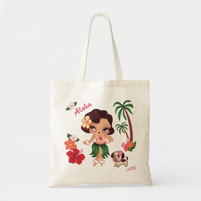 Tote Bag Hula Lulu Dancing - Fourre-tout by Fluff (Devant)
