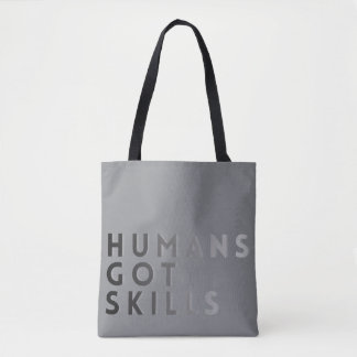 Tote Bag Humains Gris Ont Des Compétences