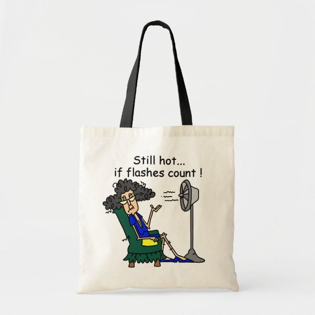 Tote Bag Humour de bouffée de chaleur (Devant)
