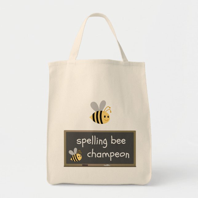 Tote Bag Humour de faute d'orthographe de Champeon de (Devant)