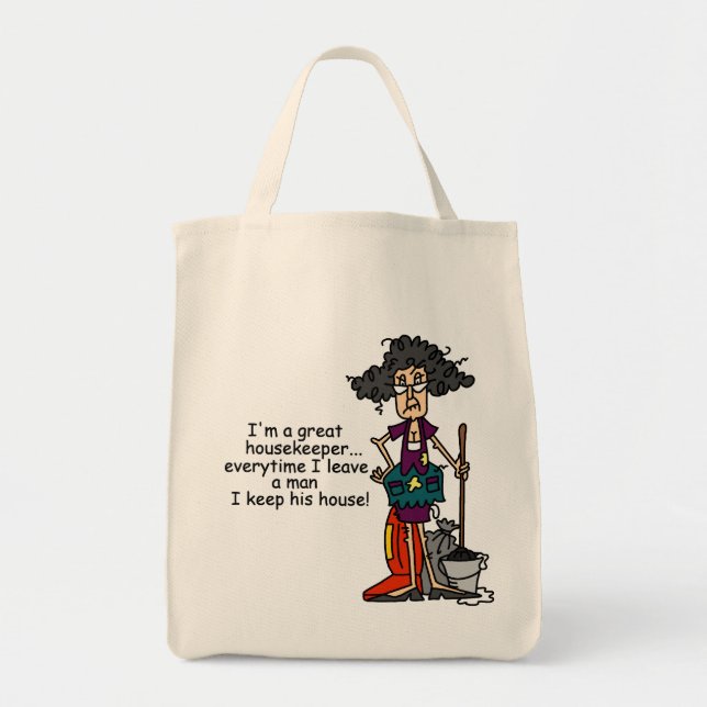 Tote Bag Humour de femme de charge (Devant)