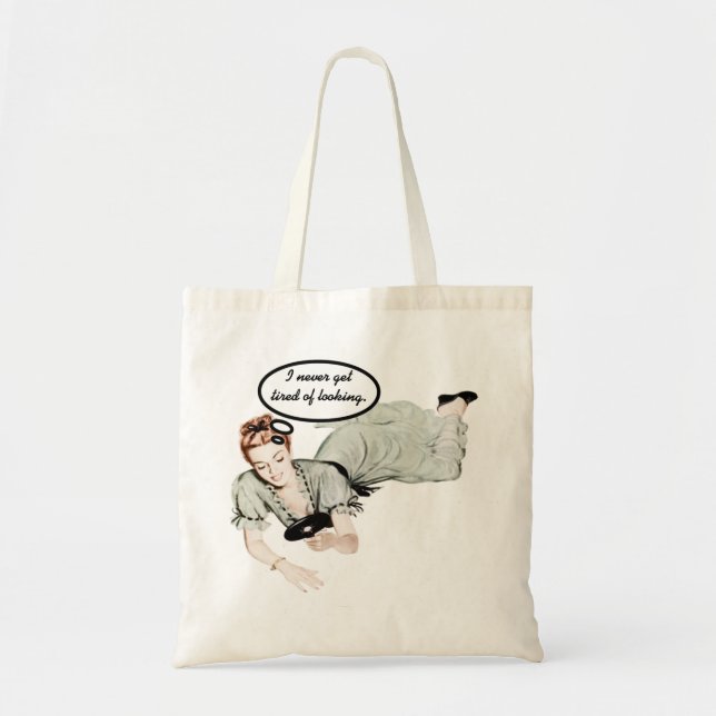 Tote Bag Humour de femme rétro (Devant)