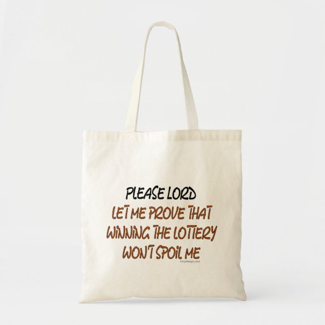 Tote Bag Humour de loterie (Devant)