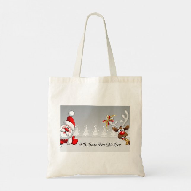 Tote Bag Humour de Noël (Dos)
