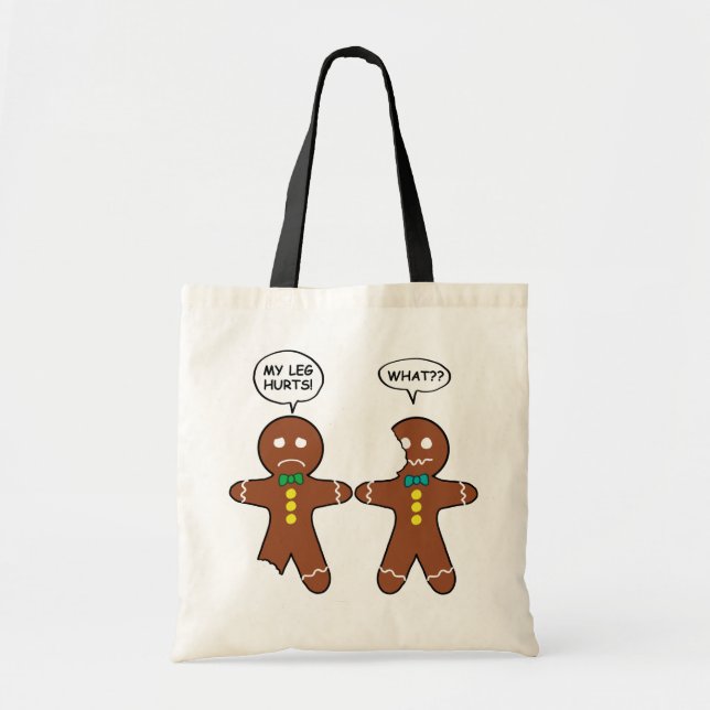 Tote Bag Humour de Noël Gingerbread Cookie (Devant)