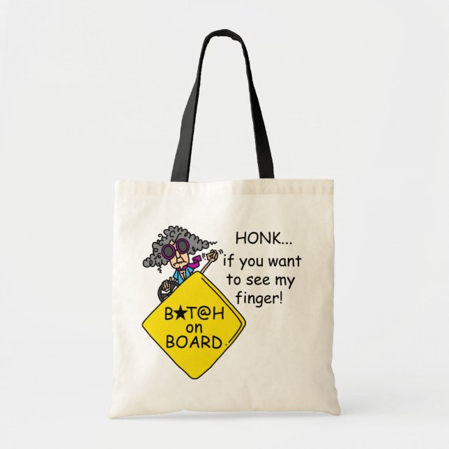 Tote Bag Humour de rage de route (Devant)