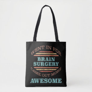 Tote Bag Humour de récupération de chirurgie du cerveau