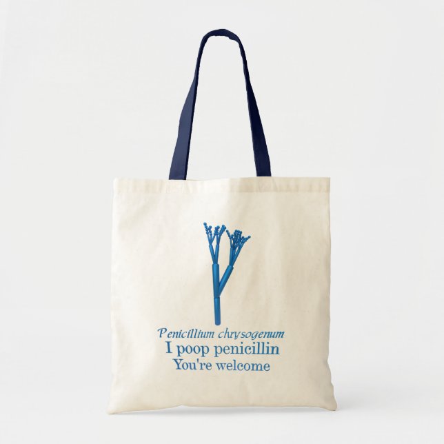 Tote Bag Humour pénicillium (Devant)