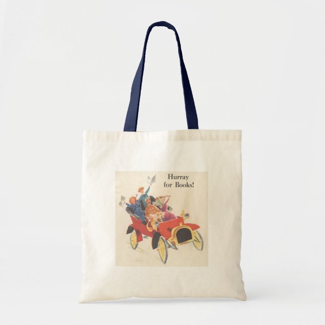 Tote Bag Hurray pour livres (Devant)
