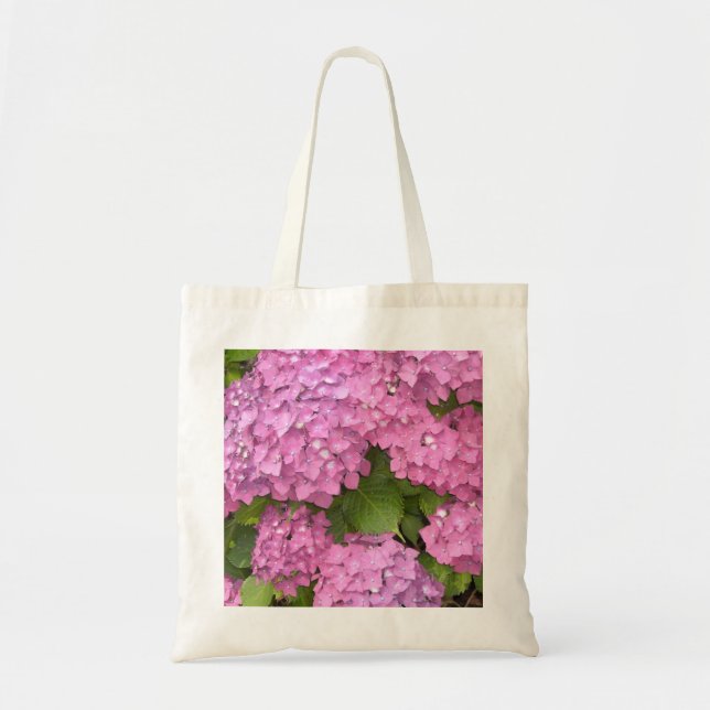 Tote Bag Hydrangeas roses (Devant)