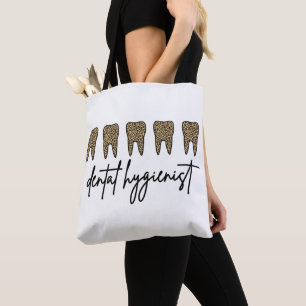 Tote Bag Hygiéniste dentaire   RDH Dentist Cheetah cadeaux 