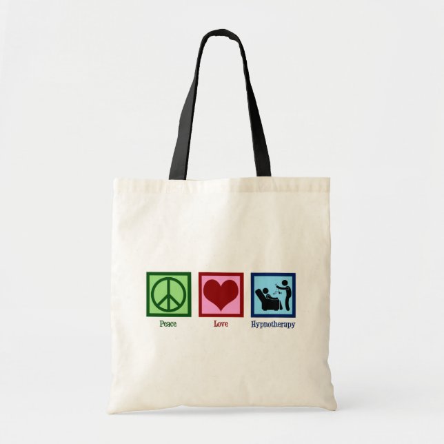 Tote Bag Hypnothérapeute Peace Love Hypnothérapie (Devant)