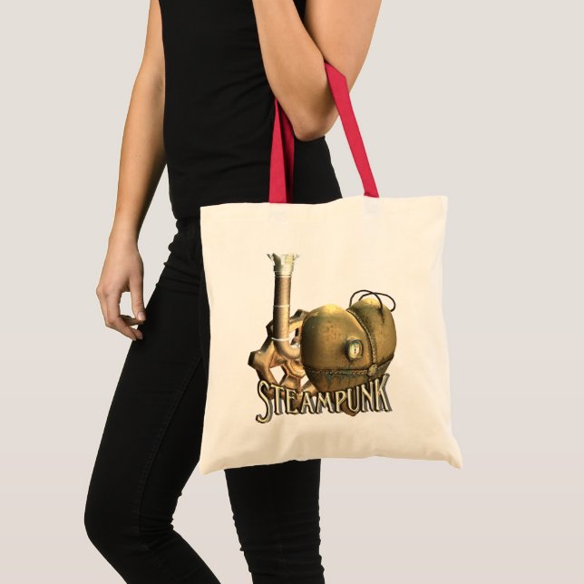 Tote Bag I coeur Steampunk (Devant (produit))