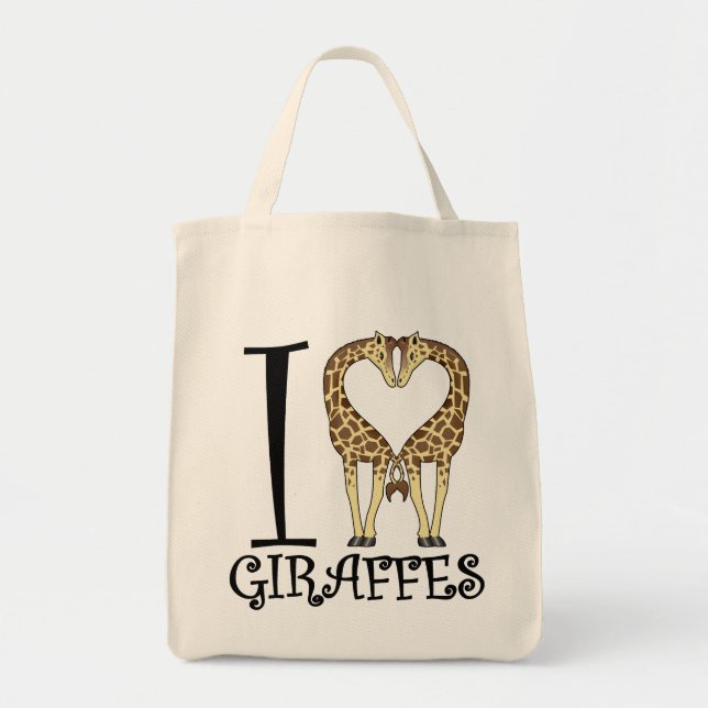 Tote Bag I girafes de coeur (Devant)