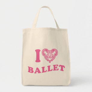 Tote Bag I Heart Ballet