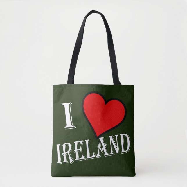 Tote Bag I Heart Ireland poids stcnt (Devant)