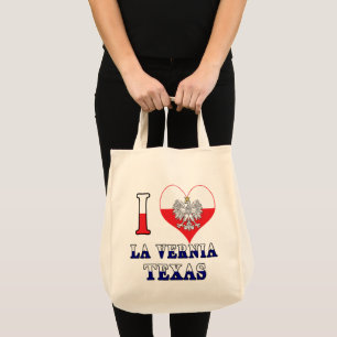Tote Bag I Heart Love La Vernia Texas