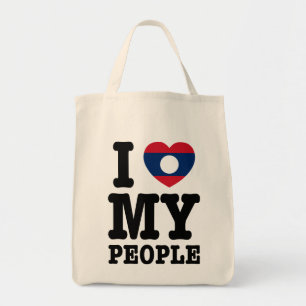 Tote Bag I Heart (Love) My Lao People