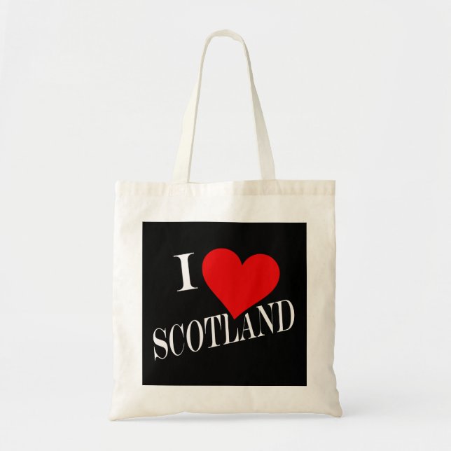 Tote Bag I Heart Scotland poids btcnt (Devant)