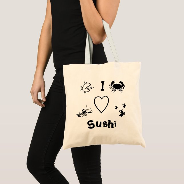 Tote Bag I Heart Sushi (Devant (produit))