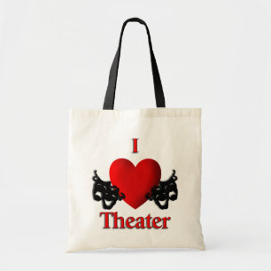 Tote Bag I Heart Theatre