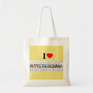 Tote Bag I Love Amsterdam Pays-Bas Travel Photos