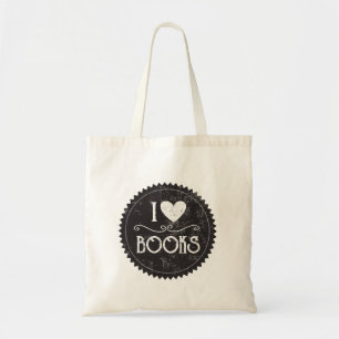 Tote Bag "I Love Books" Crest Book Fourre-tout