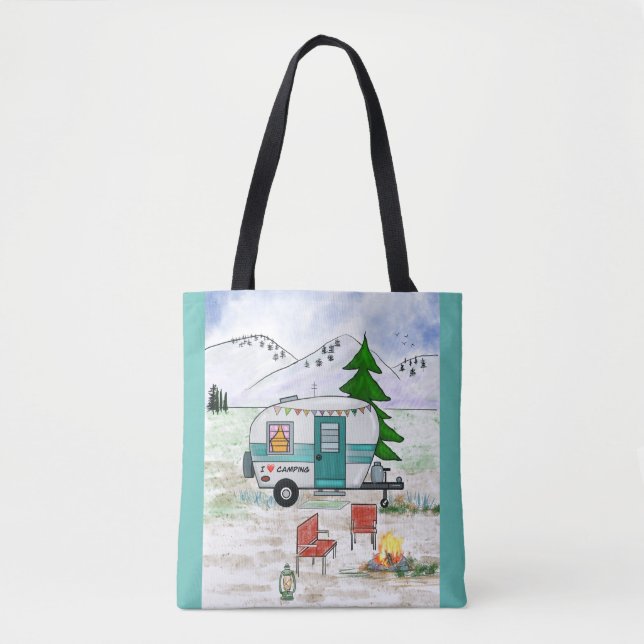Tote Bag I Love Camping Fourre-tout (Devant)