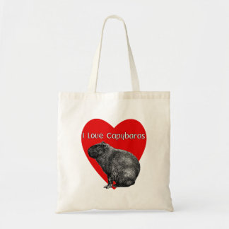 Tote Bag I Love Capybaras