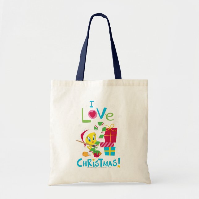 Tote Bag I Love Christmas - TWEETY™ (Devant)