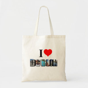 Tote Bag I Love Dublin Irlande 3D Travel Photo