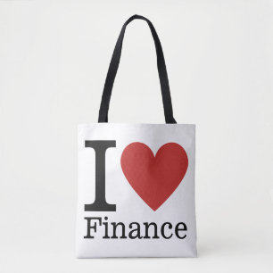 Tote Bag I ❤️ Love Finance - Département des Finances -