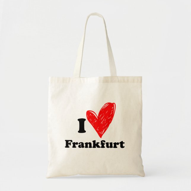 Tote Bag I love Frankfurt (Devant)