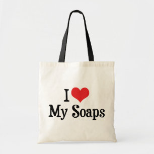 Tote Bag I Love Heart My Soaps - Soap Opera Lover