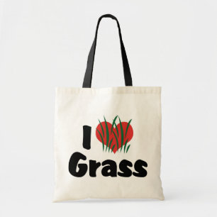 Tote Bag I Love Heart Wheatgrass - Jugement Vie saine