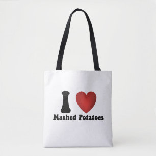 Tote Bag I Love Mashed Potatoes Thanksgiving Diner Cadeau