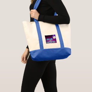 Tote Bag "I Love Moon" - Un design d'art céleste fantasque