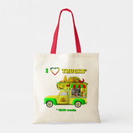Tote Bag I Love Trucks (Taco Trucks)