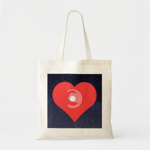 Tote Bag I Love Vinyl Records Moderne