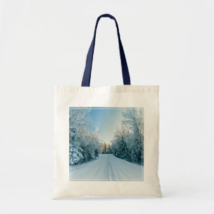 Tote Bag Ice & Snow   Frozen Winter Road Russia, Siberia