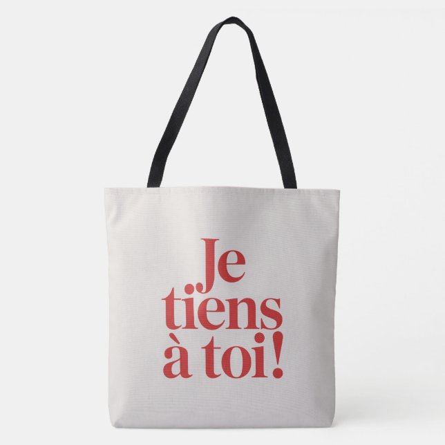 Tote Bag Ich halte zu dir ! Tasche (Vorderseite)