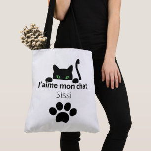 Tote Bag Ich liebe meine Katze Sissi Tasche