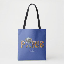 Tote Bag Ich liebe Paris mit städtischem Hintergru Tasche