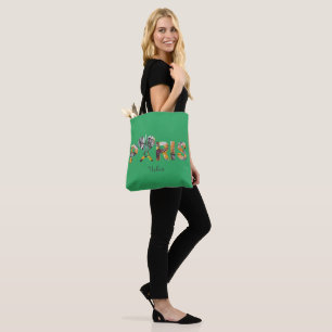 Tote Bag Ich liebe Paris mit städtischem Hintergru Tasche
