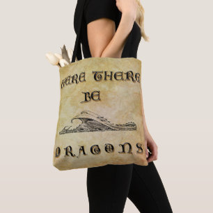 Tote Bag Ici il y ait des dragons